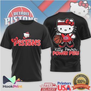 Hello Kitty Detroit Pistons Kitty Power Power Play Basketball T Shirt Hello Kitty Detroit Pistons Kitty Power Power Play Basketball T Shirt