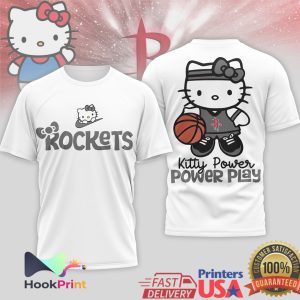 Hello Kitty Houston Rockets Basketball Kitty Power Play Graphic T Shirt
