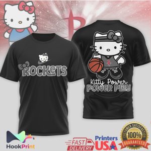 Hello Kitty Houston Rockets Basketball Kitty Power Play Graphic T Shirt