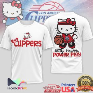Hello Kitty LA Clippers Basketball Kitty Power Play Graphic T Shirt