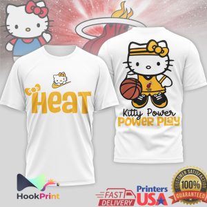 Hello Kitty Miami Heat Basketball Kitty Power Play Graphic T Shirt
