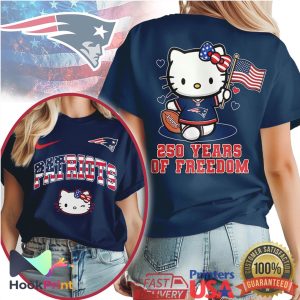 Hello Kitty New England Patriots 250 Years Of Freedom Patriotic NFL T Shirt Hello Kitty New England Patriots 250 Years Of Freedom Patriotic NFL T Shirt