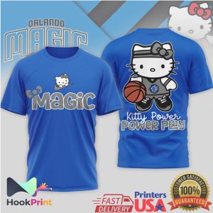 Hello Kitty Orlando Magic Basketball Kitty Power Play Graphic T Shirt Hello Kitty Orlando Magic Basketball Kitty Power Play Graphic T Shirt
