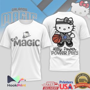 Hello Kitty Orlando Magic Basketball Kitty Power Play Graphic T Shirt