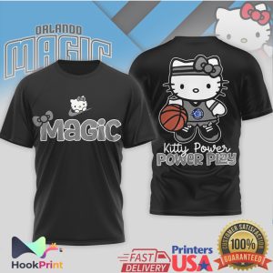 Hello Kitty Orlando Magic Basketball Kitty Power Play Graphic T Shirt