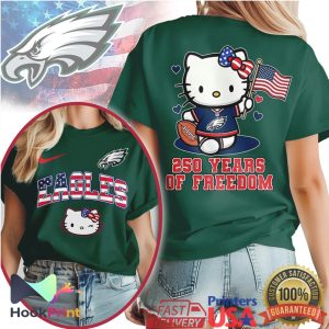Hello Kitty Philadelphia Eagles 250 Years Of Freedom Patriotic NFL T Shirt Hello Kitty Philadelphia Eagles 250 Years Of Freedom Patriotic NFL T Shirt
