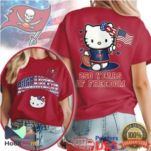 Hello Kitty Tampa Bay Buccaneers 250 Years Of Freedom Patriotic NFL T Shirt Hello Kitty Tampa Bay Buccaneers 250 Years Of Freedom Patriotic NFL T Shirt