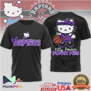 Hello Kitty Toronto Raptors Kitty Power Power Play Basketball T Shirt Hello Kitty Toronto Raptors Kitty Power Power Play Basketball T Shirt