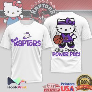 Hello Kitty Toronto Raptors Kitty Power Power Play Basketball T Shirt