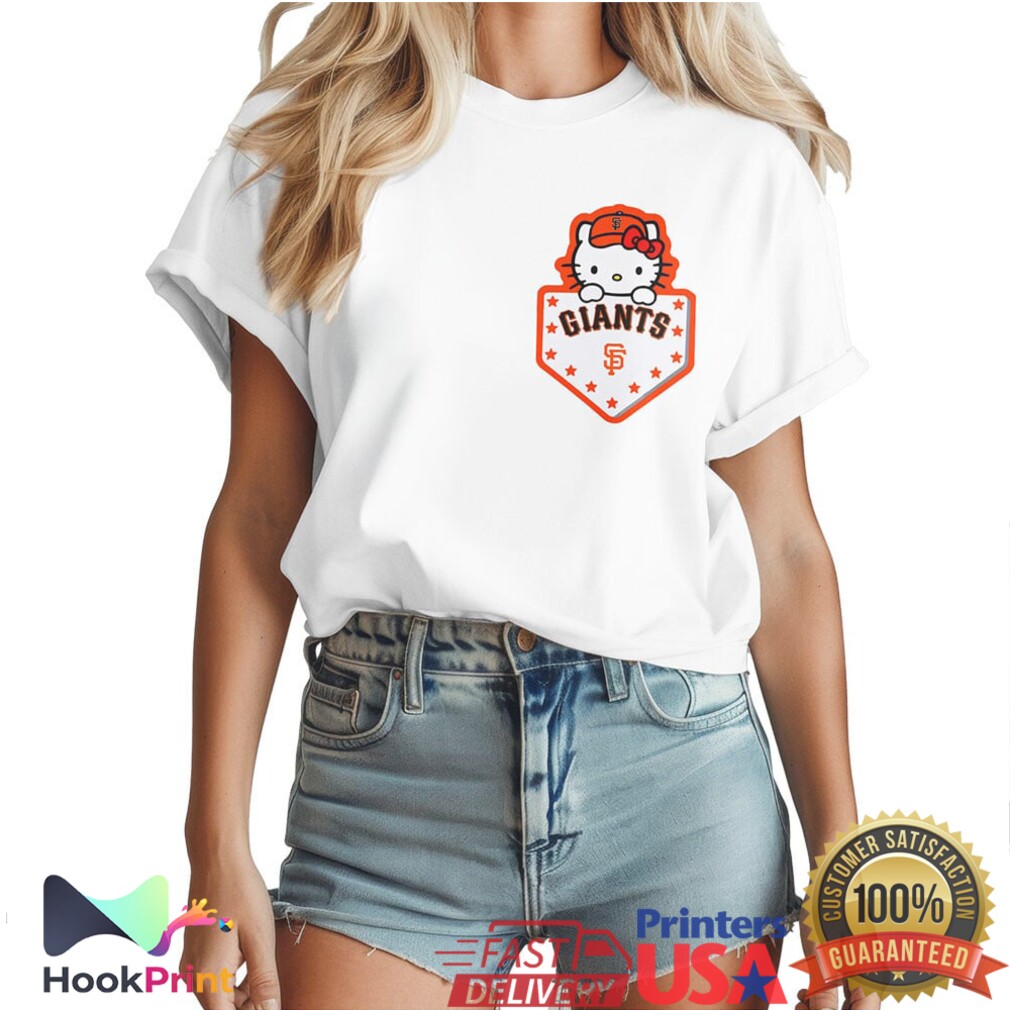 Hello Kitty x San Francisco Giants Small Bow Big Hit MLB Baseball T Shirt Hello Kitty x San Francisco Giants Small Bow Big Hit MLB Baseball T Shirt