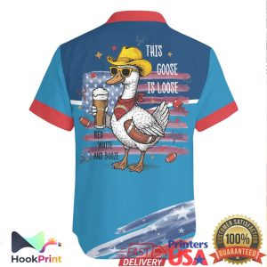 Honk If You Love America and Los Angeles Chargers Goose Hawaiian Jersey Honk If You Love America and Los Angeles Chargers Goose Hawaiian Jersey