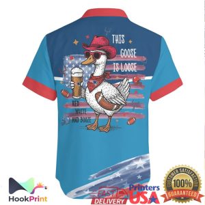 Honk If You Love America and New England Patriots Goose Hawaiian Jersey