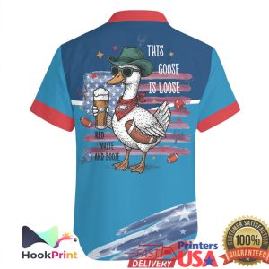 Honk If You Love America and Philadelphia Eagles Goose Hawaiian Jersey