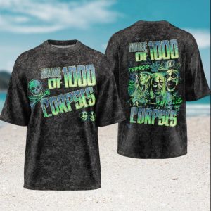 House of 1000 Corpses Captain Spaulding Horror Movie Acid Wash T Shirt House of 1000 Corpses Captain Spaulding Horror Movie Acid Wash T Shirt