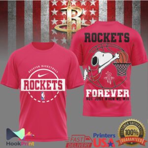 Houston Rockets Basketball Snoopy Forever 2026 T Shirt