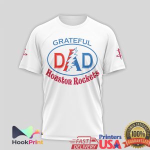 Houston Rockets Forever Grateful Dad NBA Steal Your Face Design T Shirt