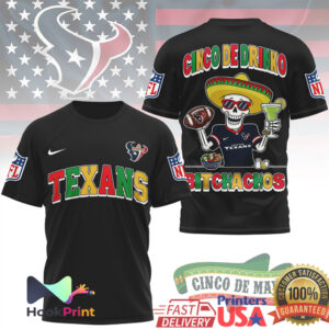 Houston Texans Cinco De Drinko Bitchachos 2026 Mexican Fiesta Vintage Fans Men Women T Shirt