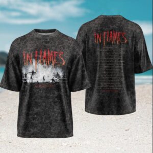 In Flames Europe 2026 Tour Concert Stage Vintage Style Metal Fans T Shirt