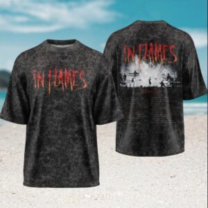 In Flames Europe 2026 Tour Logo Back Print Vintage Style Men T Shirt