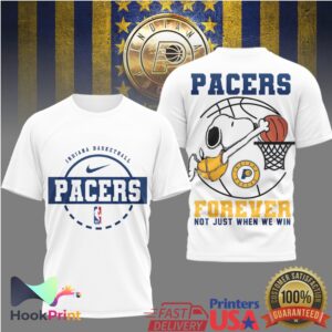 Indiana Pacers Basketball Snoopy Forever Not Just When We Win 2026 T Shirt Indiana Pacers Basketball Snoopy Forever Not Just When We Win 2026 T Shirt
