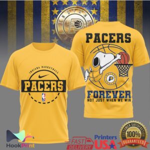 Indiana Pacers Basketball Snoopy Forever Not Just When We Win 2026 T Shirt