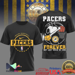 Indiana Pacers Basketball Snoopy Forever Not Just When We Win 2026 T Shirt