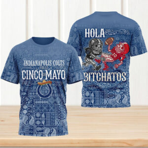 Indianapolis Colts Feliz Cinco De Mayo Sugar Skull Horseshoe T Shirt