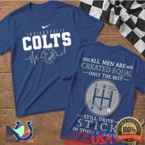Indianapolis Colts Football Heartbeat Manual Gear Shift Sports Fan Gift Men Women T Shirt