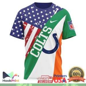 Indianapolis Colts Irish America St. Patrick's Day 2026 Vintage Fan Apparel T Shirt