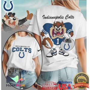 Indianapolis Colts Looney Tunes Taz Football Graphic T Shirt