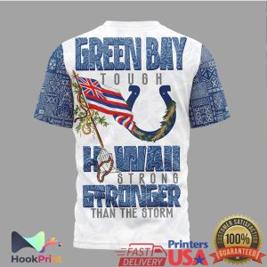 Indianapolis Colts Maui Strong Hawaii Relief Sea Turtle Polynesian Print Fan T Shirt