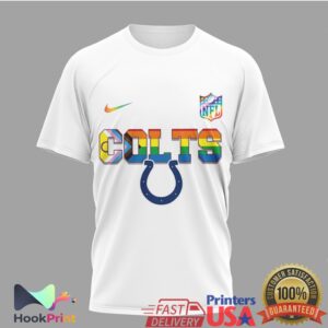 Indianapolis Colts NFL More Pride Less Prejudice Snoopy Rainbow 2026 T Shirt