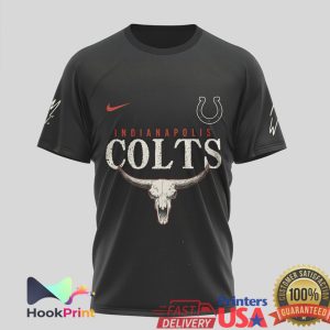 Indianapolis Colts Still The Problem Steer Skull American Flag T Shirt
