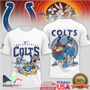 Indianapolis Colts x Looney Tunes Retro Character NFL Fan T Shirt