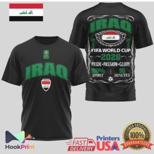 Iraq National Team FIFA rld Cup 2026 Pride Passion Glory T Shirt