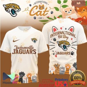 Jacksonville Jaguars International Cat Day 2026 Retro Style Sports Fans Men Women T Shirt Jacksonville Jaguars International Cat Day 2026 Retro Style Sports Fans Men Women T Shirt