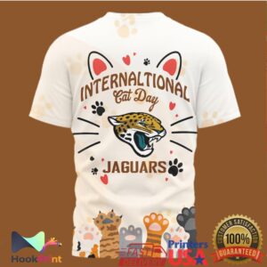 Jacksonville Jaguars International Cat Day 2026 Retro Style Sports Fans Men Women T Shirt