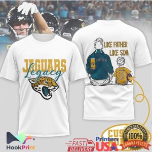Jacksonville Jaguars Legacy Like Father Like Son NFL Fan T Shirt
