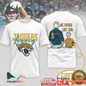 Jacksonville Jaguars Legacy Like Father Like Son NFL Fan T Shirt