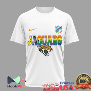 Jacksonville Jaguars More Pride Less Prejudice Snoopy Rainbow 2026 T Shirt