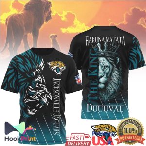 Jacksonville Jaguars NFL Lion King Hakuna Matata DUUUVAL 3D T Shirt