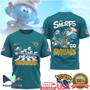Jacksonville Jaguars Smurfs Team Spirit Go Jaguars T Shirt