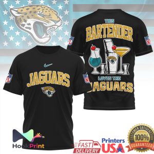 Jacksonville Jaguars This Bartender Loves The Jaguars NFL Fan Shirt Jacksonville Jaguars This Bartender Loves The Jaguars NFL Fan Shirt