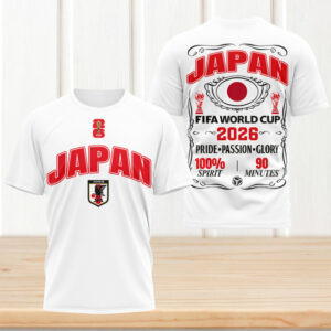 Japan FIFA World Cup 2026 JFA Pride Passion Glory T Shirt