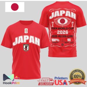 Japan FIFA rld Cup 2026 Pride Passion Glory Football T Shirt