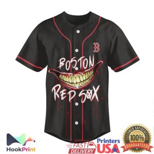 Joker x Boston Red Sox Baseball DC Villain Mashup Jersey