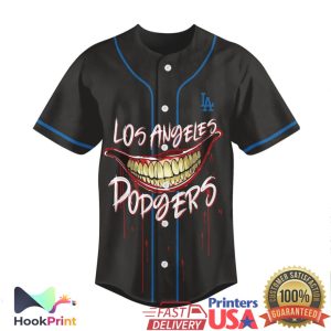 Joker x Los Angeles Dodgers Baseball Jersey Gotham Style Sports Gear Joker x Los Angeles Dodgers Baseball Jersey Gotham Style Sports Gear