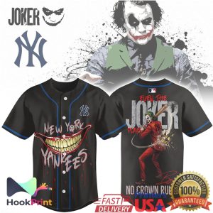 Joker x New York Yankees Baseball Jersey “Even The Joker Plays” Jersey