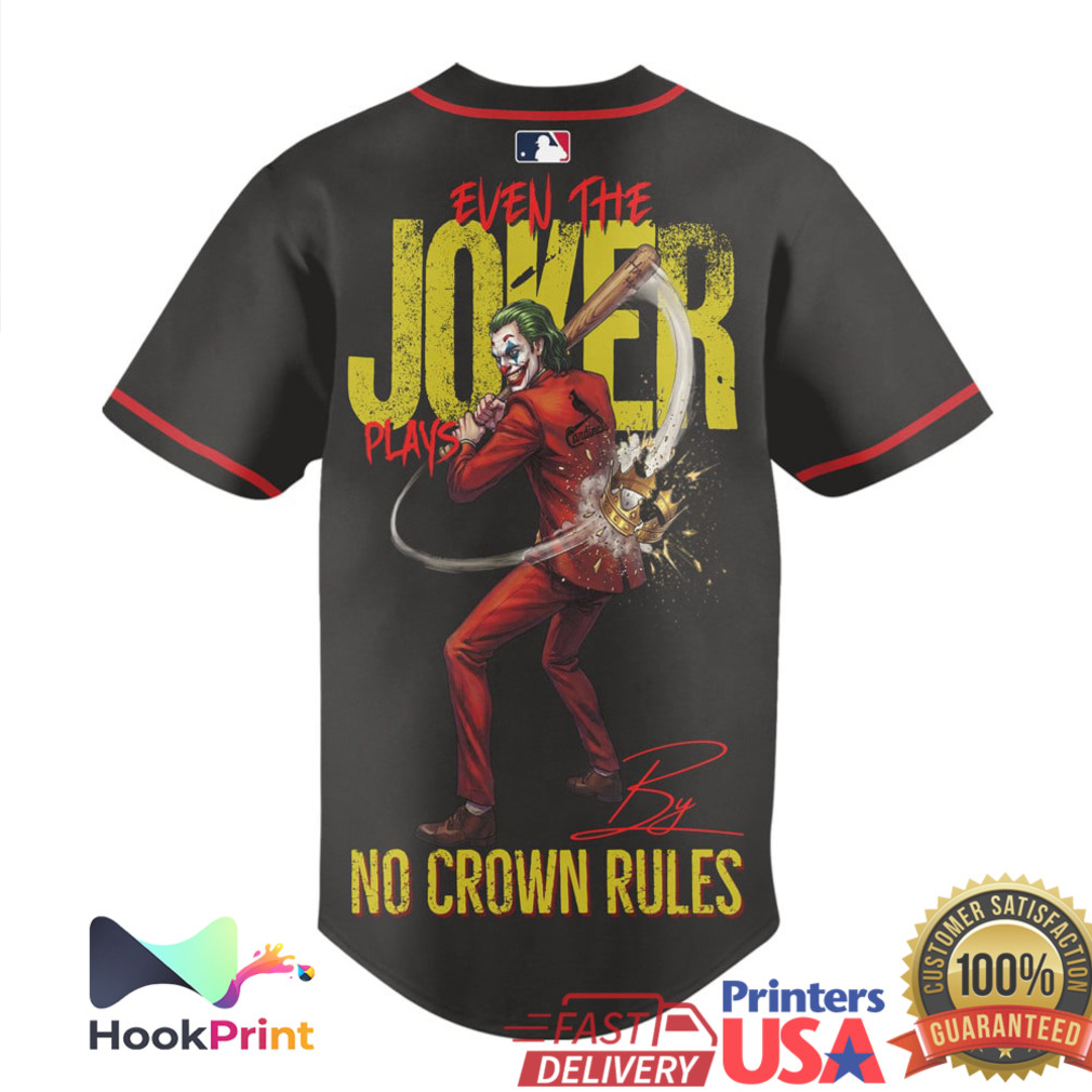 Joker x St. Louis Cardinals Baseball Jersey “No Crown Rules” Edition Joker x St. Louis Cardinals Baseball Jersey “No Crown Rules” Edition