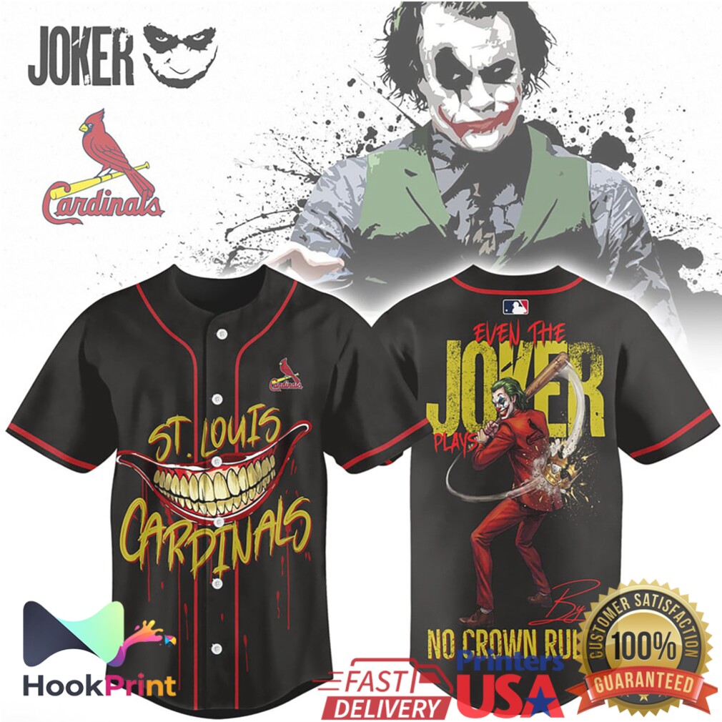 Joker x St. Louis Cardinals Baseball Jersey “No Crown Rules” Edition Joker x St. Louis Cardinals Baseball Jersey “No Crown Rules” Edition
